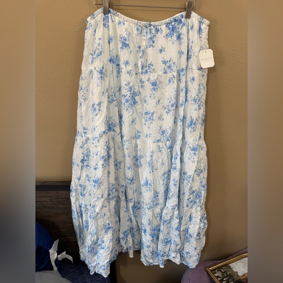 Altar’d State Floral Blue and White Maxi Dress XXL - Picture 1 of 9
